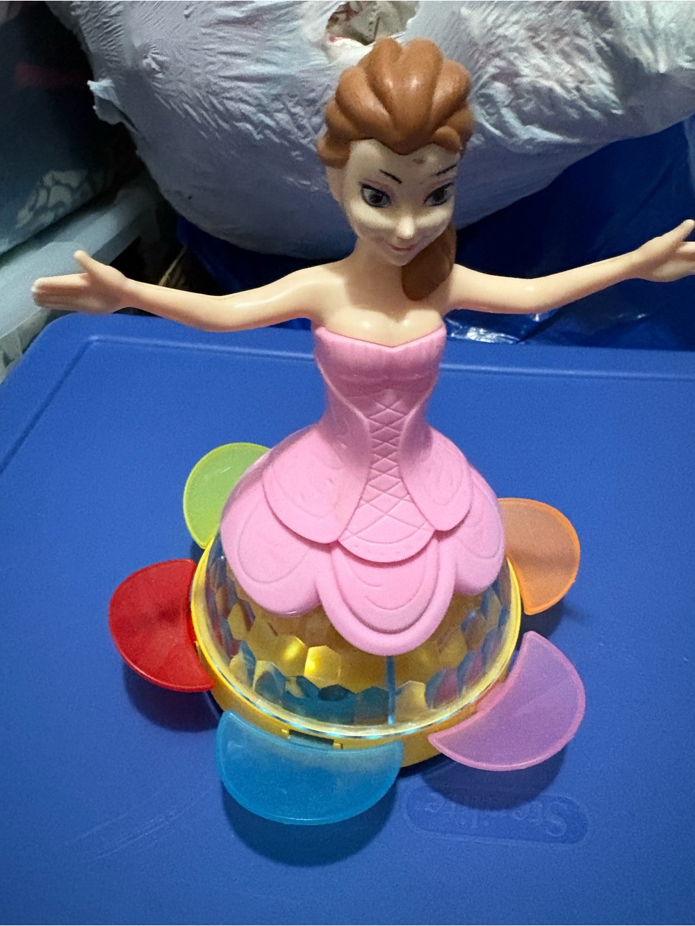 Pink Princess Flower Spinning Doll - Colorful Petal Play